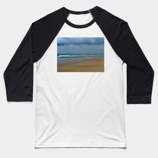 Cloudy Day At The Beach Baseball T-Shirt